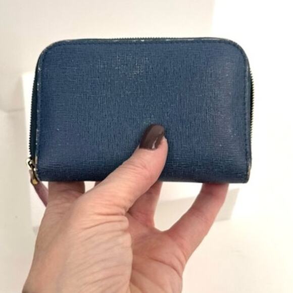 Fendi monster compact wallet, Zeid around blue fuchsia white with crystal eyes - Picture 2 of 7